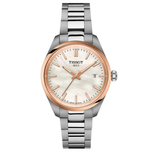 Orologio Tissot PR 100 34 mm Bicolore con Madreperla