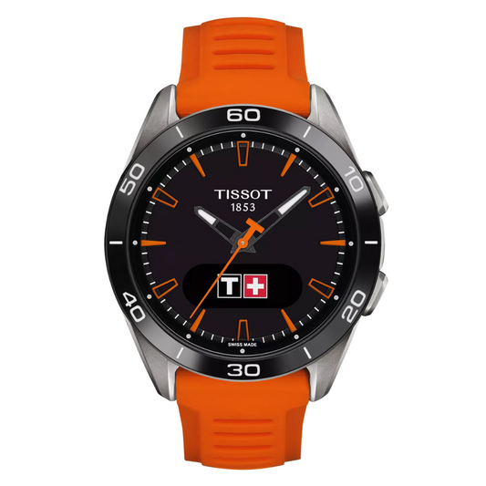 Tissot T-Touch Connect Sport con Cinturino in Silicone Arancio