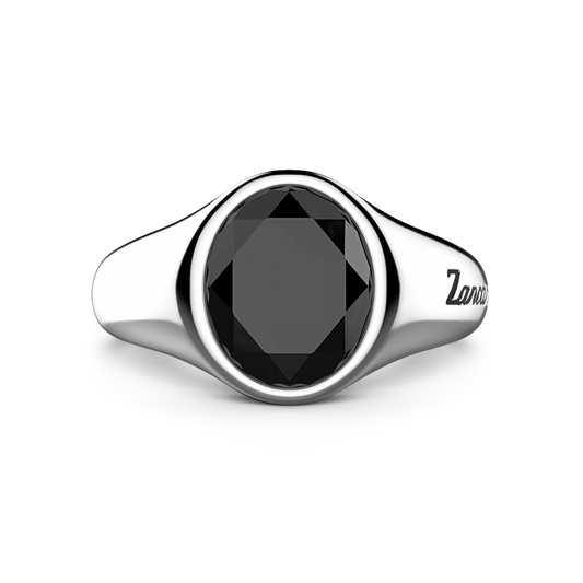 Anello Zancan Uomo in Argento con Onice