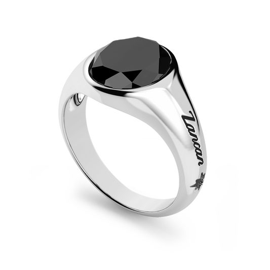 Anello Zancan Uomo in Argento con Onice