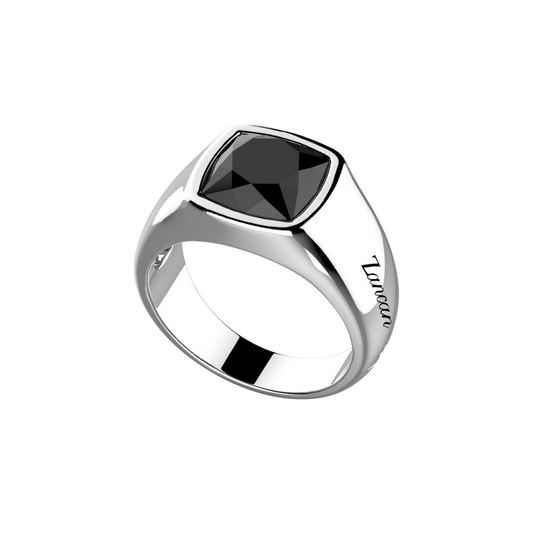 Anello Zancan Uomo in Argento con Onice