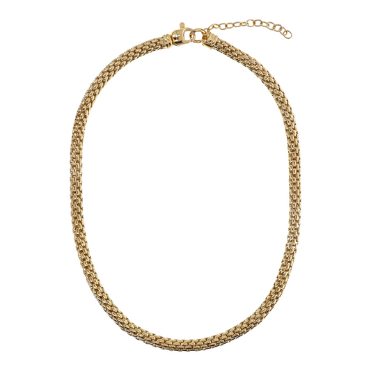 Bronzallure Maxi Popcorn Chain Choker Necklace