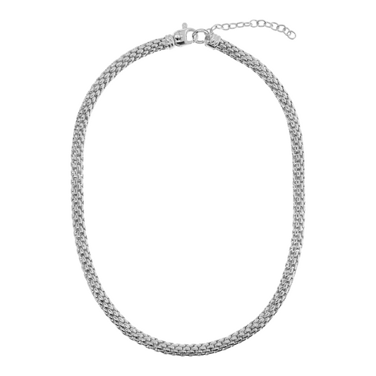 Bronzallure Maxi Popcorn Chain Choker Necklace