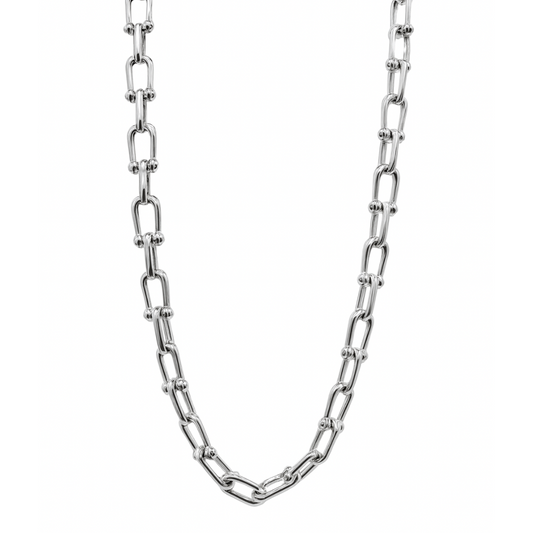 Bronzallure Necklace With U-Shaped Link