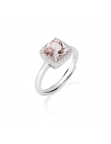 Anello Amen Lady Regolabile Con Morganite Taglio Radiant
