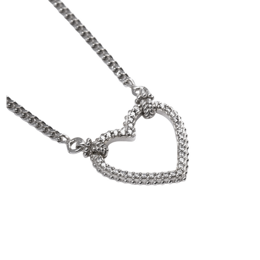 Nove25 Collana Tight Love con Cuore con Zirconi