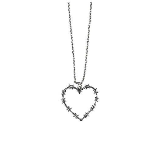 Collana Nove25 Cuore Filo Spinato