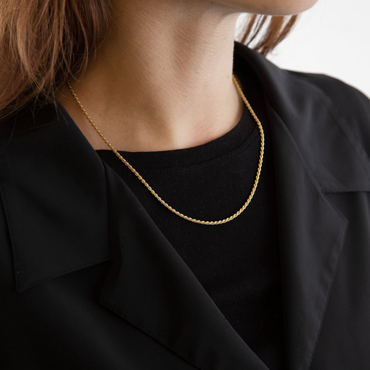 Collana Nove25 Corda 040 Placcata Oro