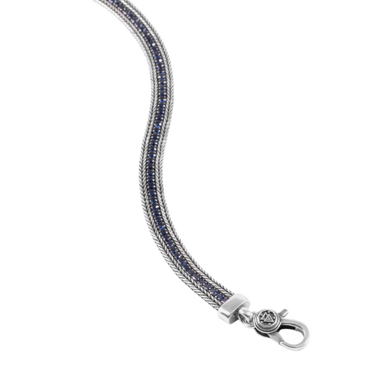 Nove25 Bracciale Tennis Blu Foxtail