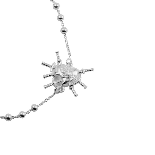 Bracciale Nove25 Rosario Cuore a 7 Spade