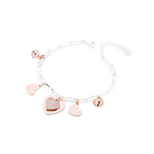 Pulsera Petite Boules con corazones de Marcello Pane
