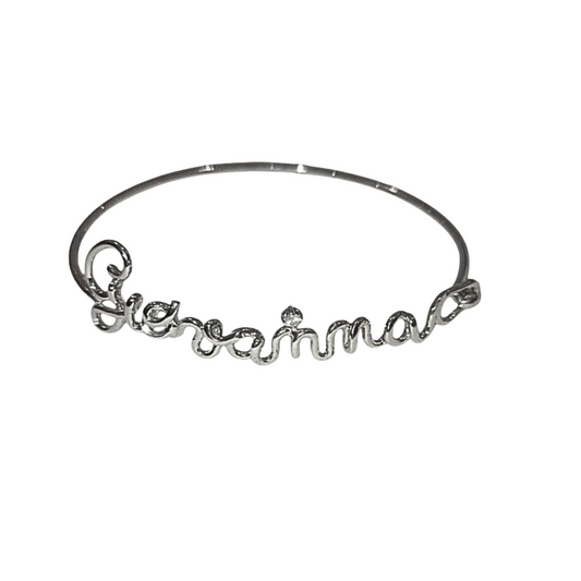 Pulsera Marcello Pane con nombre Giovanna en plata