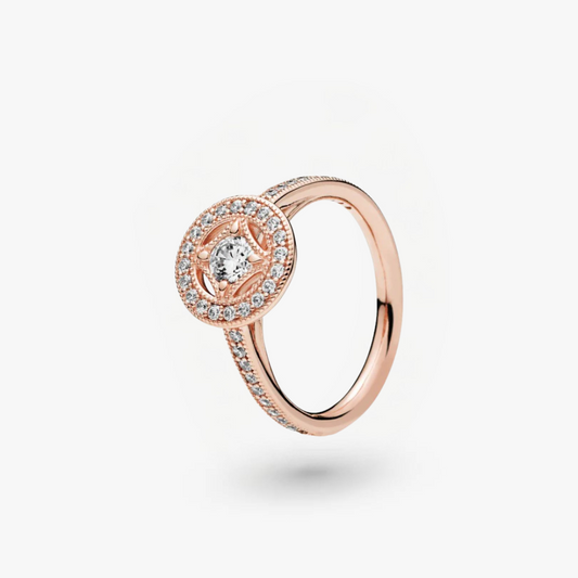 Pandora Vintage Rose Charm Ring