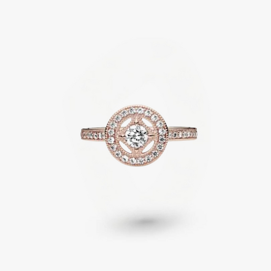 Pandora Vintage Rose Charm Ring