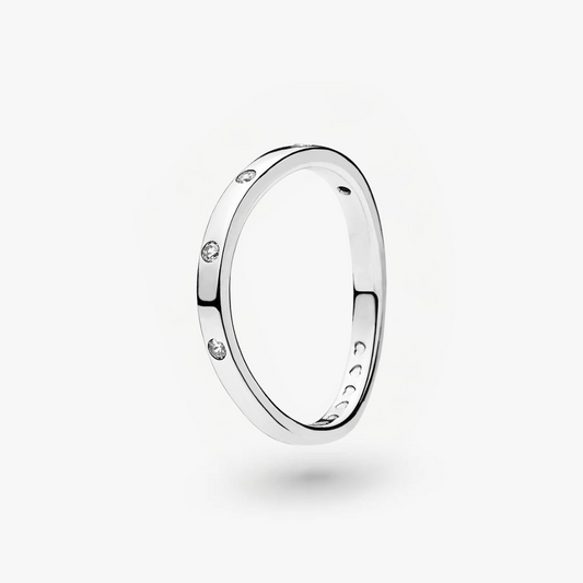Anillo Pandora con gotas de remolino