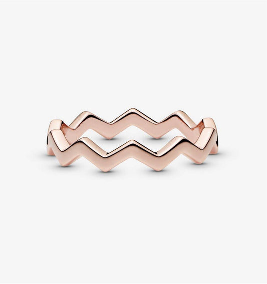 Anello Pandora Zig Zag Rosè