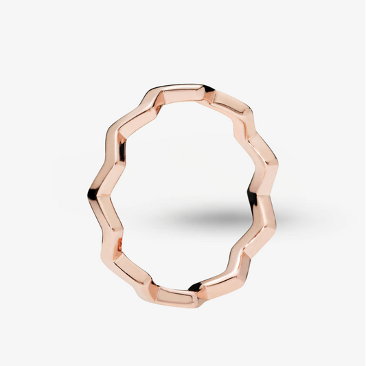 Anello Pandora Zig Zag Rosè