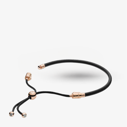 Pandora Leather Bracelet with Sliding Clasp