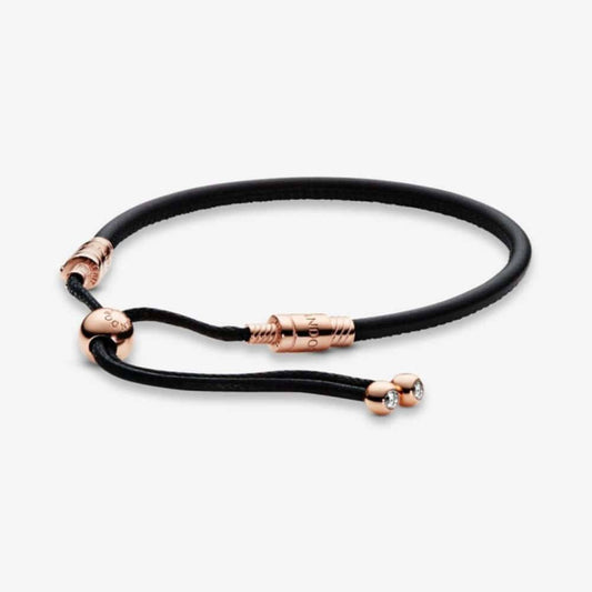 Pandora Leather Bracelet with Sliding Clasp