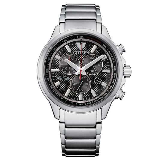 Citizen Men's Chronograph Watch in Super Titanium with Eco Drive Movement