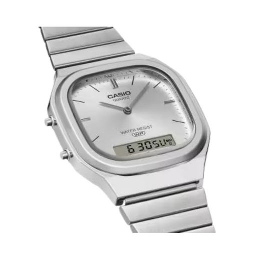 Orologio Casio Vintage Edgy Collection Quadrante Silver