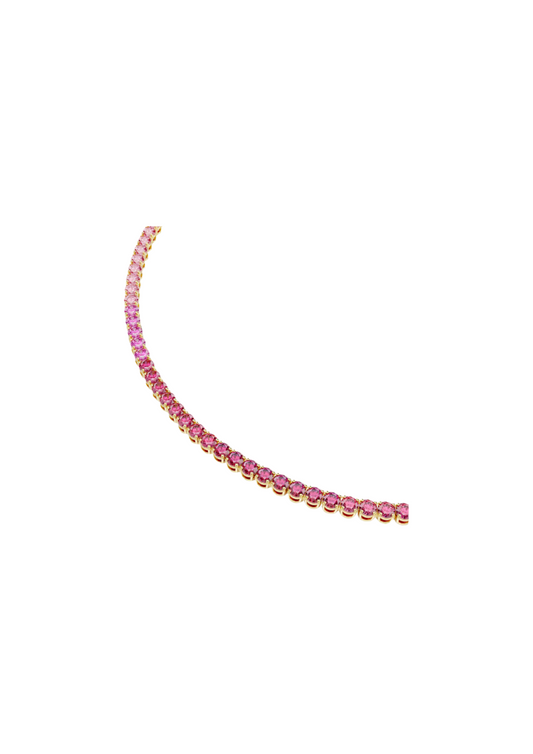 Collana Swarovski Tennis Matrix Rosa
