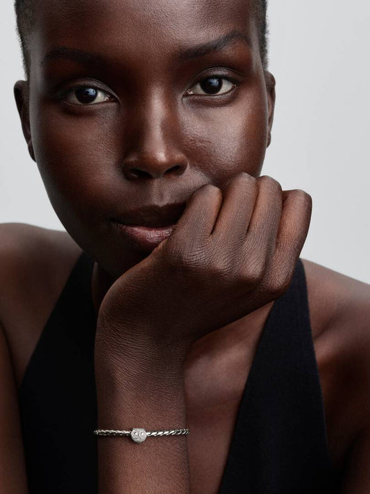 Mini Charm Pandora Gufo Effetto Diamantato