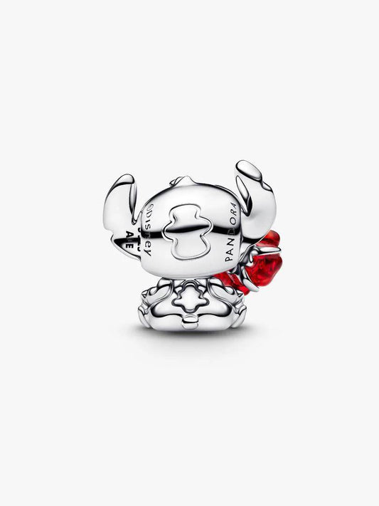Charm Pandora Disney, Lilo & Stitch, Stitch Con La Rosa