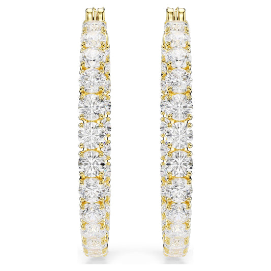 Orecchini Swarovski Matrix A Cerchio Placcati Oro Giallo