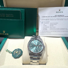 Orologio Rolex Date Just 126200 Green Mint 36 mm 2025 Like New 126200G