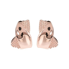 Bronzallure Earrings With Double Texture
