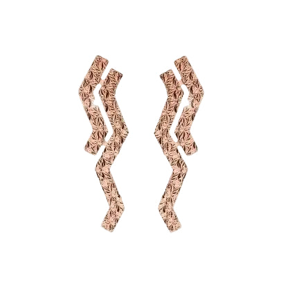 Pendientes de rosa en zigzag Rebecca Skyline