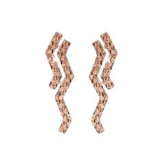 Pendientes de rosa en zigzag Rebecca Skyline