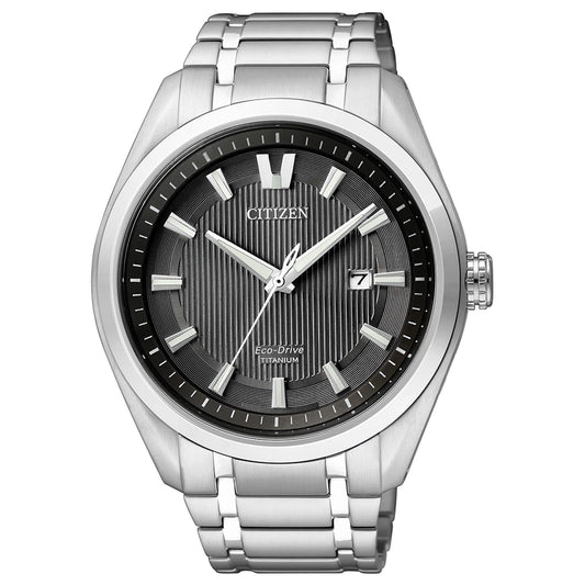 Citizen Eco Drive Men's Watch with Super Titanium Case and Bracelet