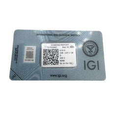 Diamante Naturale Blisterato IGI ct. 0,10 D VVS2 BLRIGI010