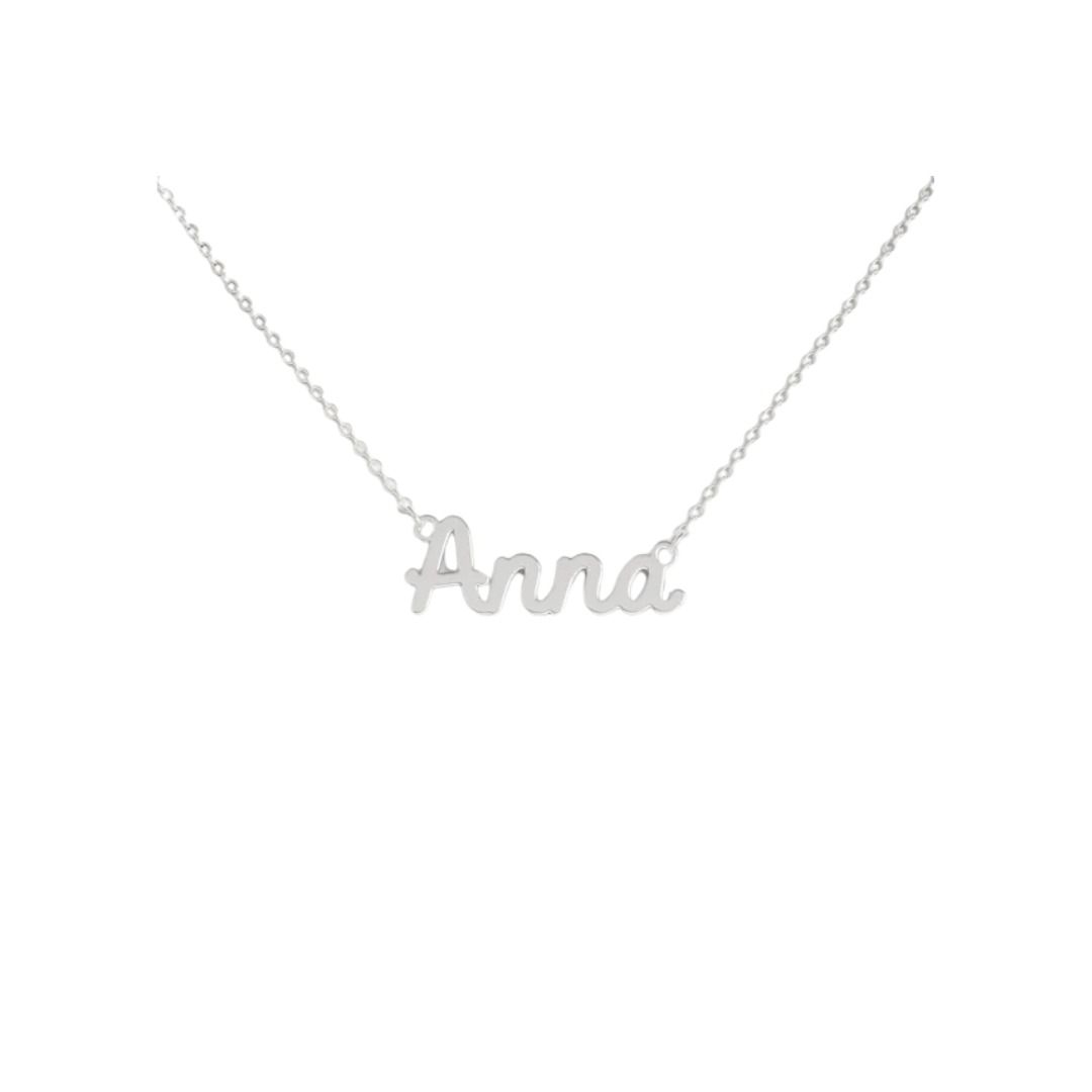 Collana Nome Anna In Acciaio 316