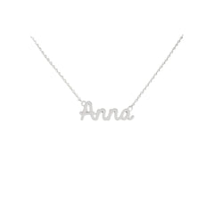 Anna Name Necklace in 316 Stainless Steel