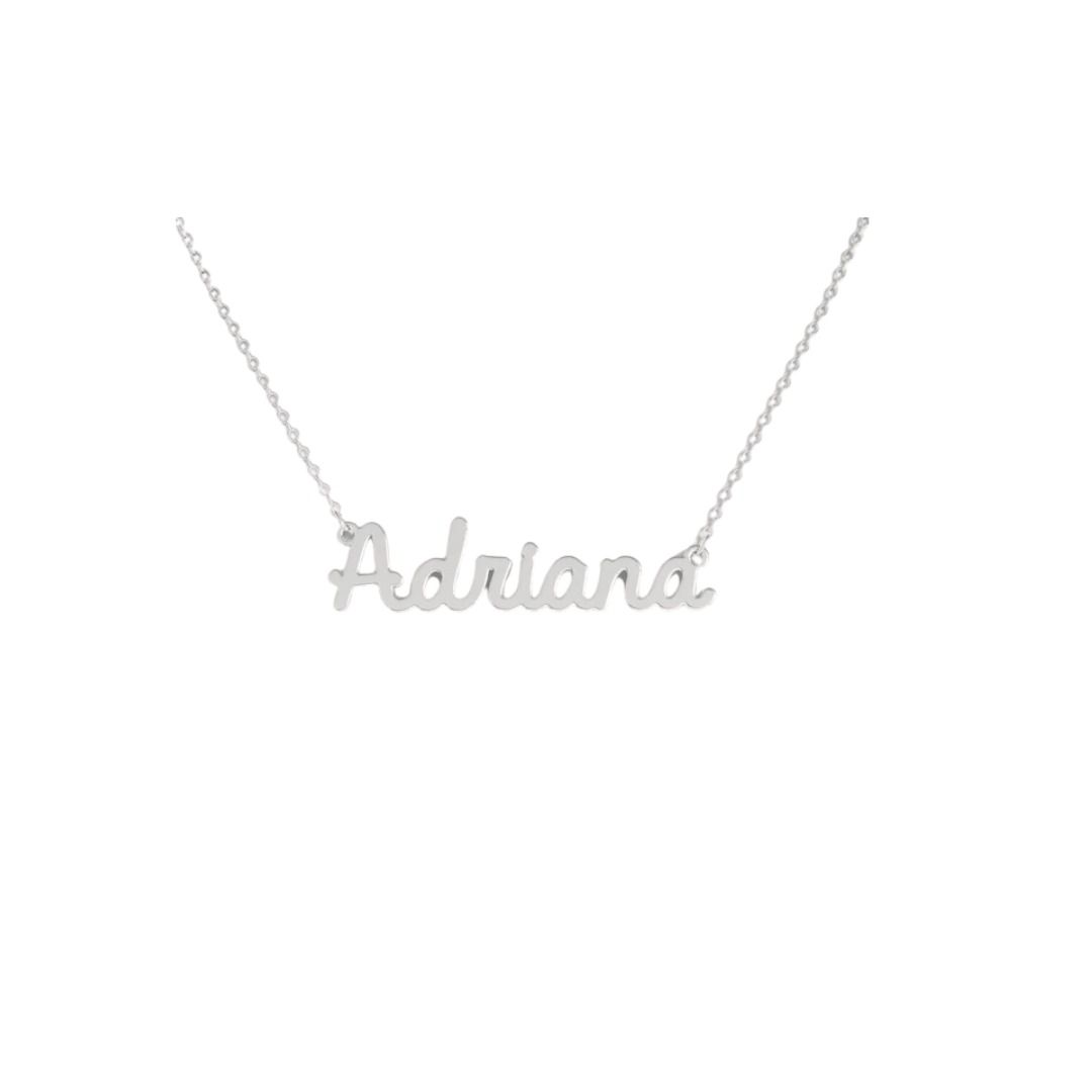 Adriana Name Necklace in 316 Stainless Steel