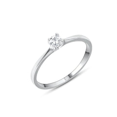 ANELLO SOLITARIO PICCOLO ARGENTO 925 -