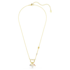 Swarovski Idyllia Necklace with Heart and Key in Yellow Gold Plated