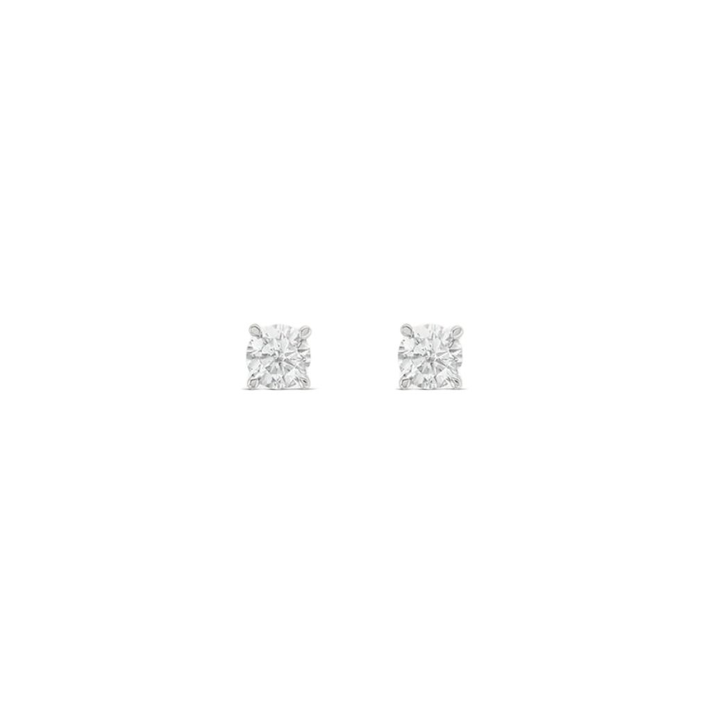Orecchini Stroili Lobo Punto Luce Claire Oro Bianco 9 KT Cubic Zirconia 1412167