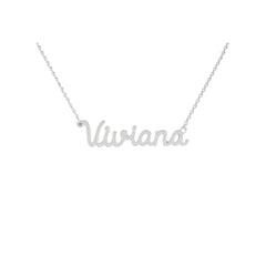 Collana Nome Viviana In Acciaio 316 -