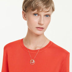 Collana Swarovski Hyperbola Taglio Round Placcata Oro Giallo 5740410
