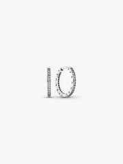 Pandora Sparkling Heart Hoop Earrings