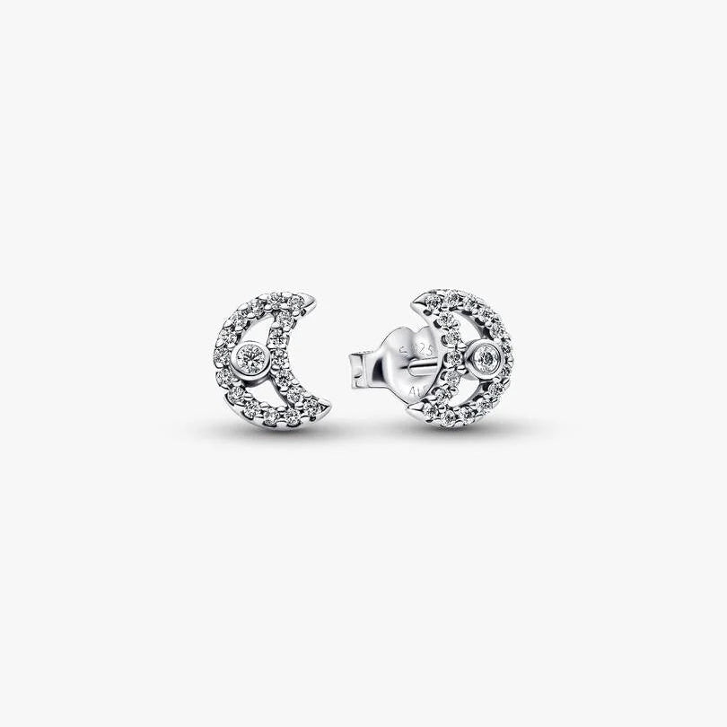 Pandora Bright Moon Stud Earrings