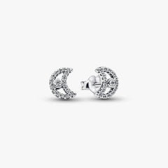 Pandora Bright Moon Stud Earrings