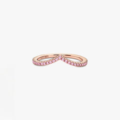 Anello Pandora Desiderio Scintillante Rosè Pietre Rosa