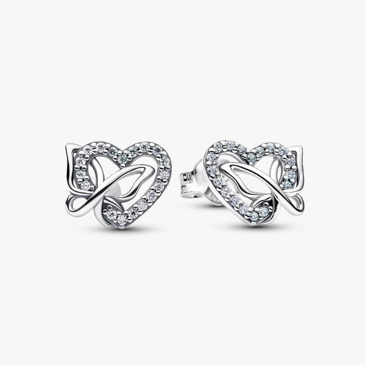 Pandora Heart and Butterfly Earrings 294476C01