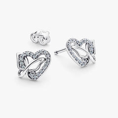 Pandora Heart and Butterfly Earrings 294476C01