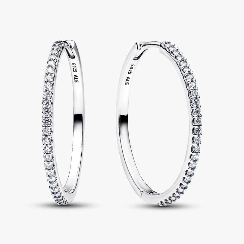 Orecchini Pandora Cerchi Grandi Pavè 294650C01